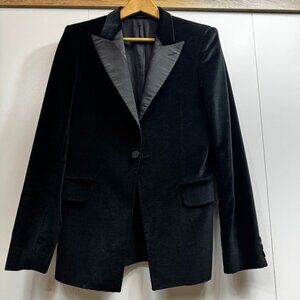 Alexander McQueen Velvet Tuxedo Jacket - Made in Italy, Size 48 Italian (38 US)